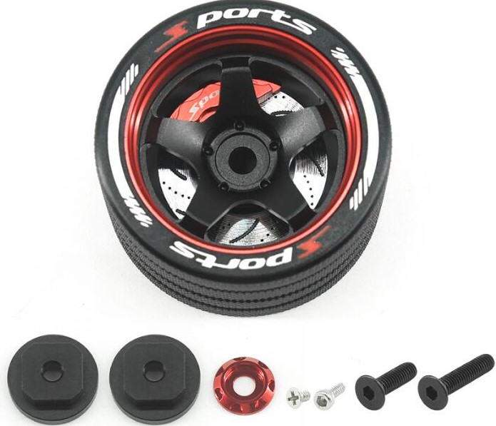 [ܼ] DTEL01038C [DETAILS TECH] [DTEL01038C] Aluminum RC Transmitter Steering Handwheel for M17/4PX/7PX/10PX/NB4/X9/KO EX