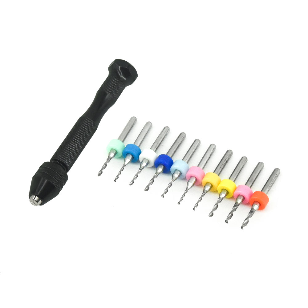 [���ܼ�] DTEL01034 [DETAILS TECH] [DTEL01034] 1.1 ~ 2.0mm Precision Shock Piston Drill Bit / Hand Drill set(�� �ǽ���� �ɹ��̽�)