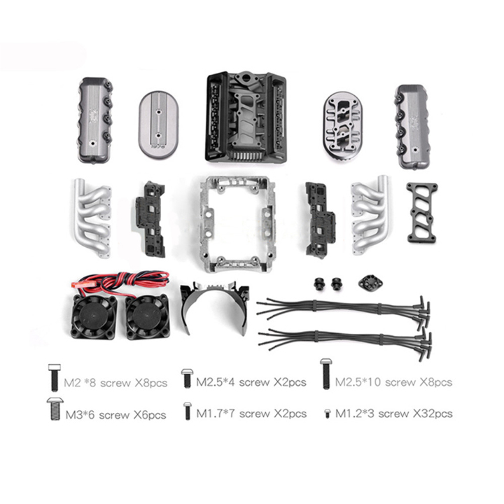 [ܼ] R30252 [GMADE] 540/550 motor heatsinks & cooling fan (V8 engine) D