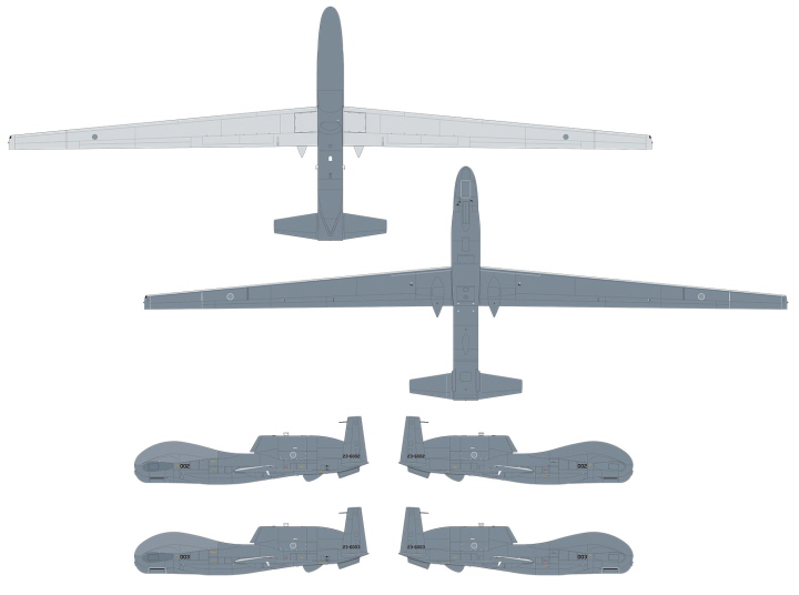 [ܼ] BPAC-76 [PLATZ] BPAC-76 1/72 JASDF Unmanned Reconnaissance Air RQ-4B Global Hawk Misawa Air