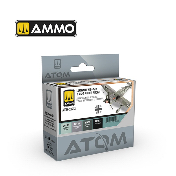 [ܼ] CG20913 [MIG AMMO] CG20913 ATOM Luftwaffe Mid-War & Night Fighter Aircraft Set