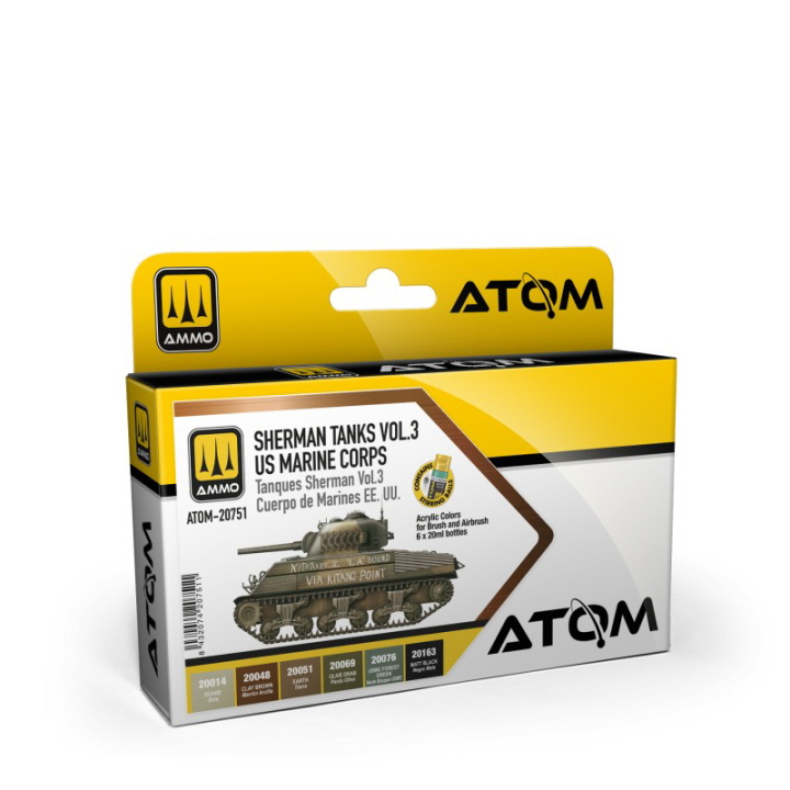 [ܼ] CG20751 [MIG AMMO] CG20751 ATOM Sherman Tanks Vol 3 WWII US Marine Corps Set