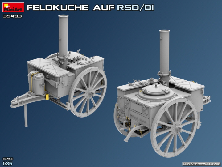 [ܼ] BE35493 [Miniart] BE35493 1/35 Feldkuche Auf RSO/01