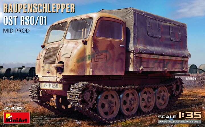[ܼ] BE35480 [Miniart] BE35480 1/35 Raupenschlepper Ost RSO/01. Mid Prod