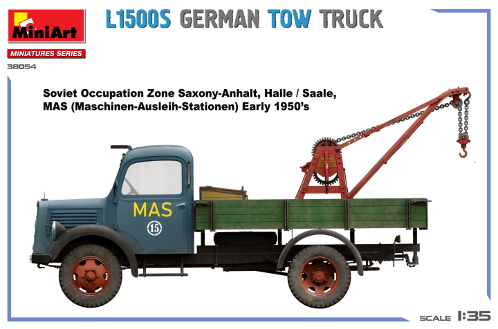 [ܼ] BE38054 [Miniart] BE38054 1/35 L1500S GERMAN TOW TRUCK