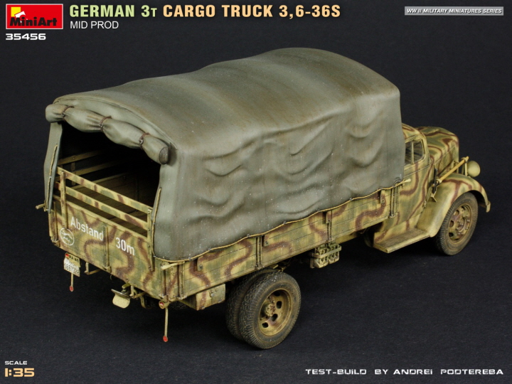 [ܼ] BE35456 [Miniart] BE35456 1/35 German 3t Cargo Truck 3,6-36S Mid Prod