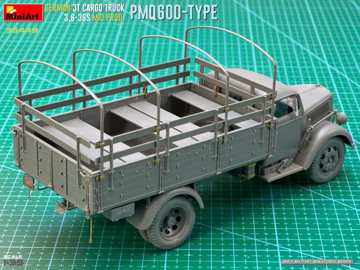 [ܼ] BE35449 [Miniart] BE35449 1/35 German 3t Cargo Truck 3,6-36SMid Prod PmQ600-Type