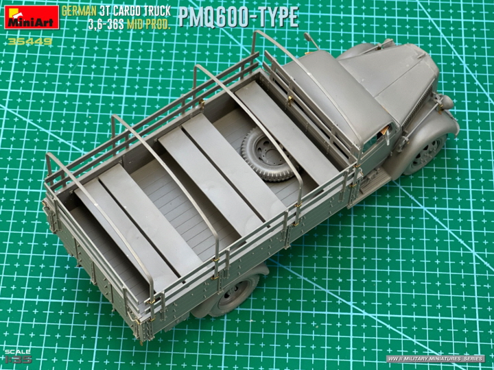 [ܼ] BE35449 [Miniart] BE35449 1/35 German 3t Cargo Truck 3,6-36SMid Prod PmQ600-Type