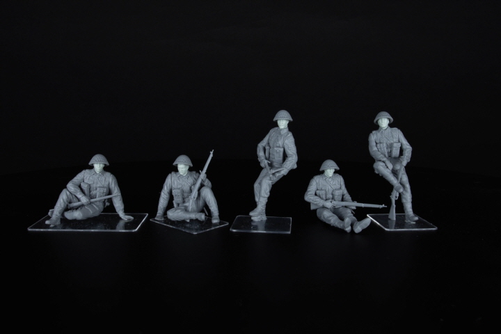 [ܼ] BE35496 [Miniart] BE35496 1/35 British Tank Riders (NW Europe). Resin Heads