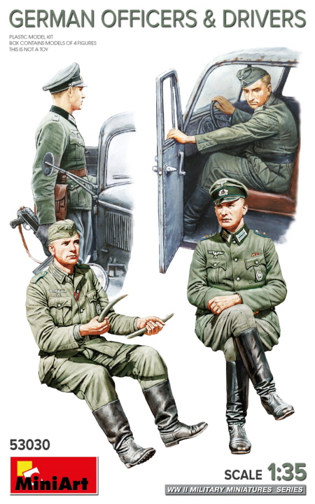[ܼ] BE53030 [Miniart] BE53030 1/35 German Officers & Drivers