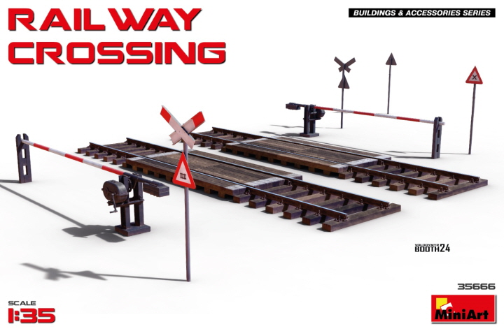 [ܼ] BE35666 [Miniart] BE35666 1/35 Railway Crossing