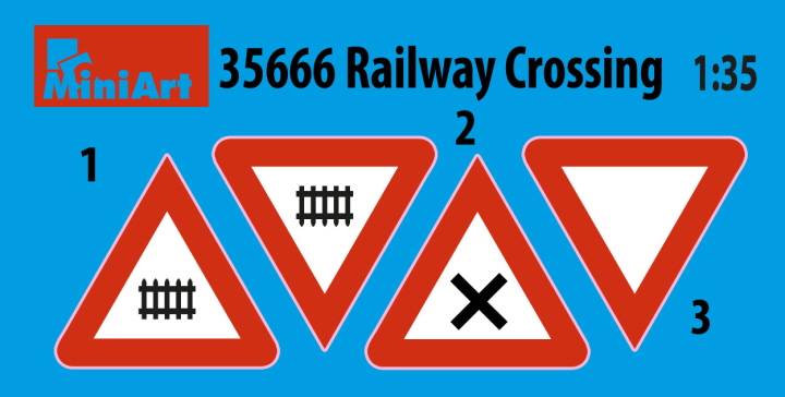 [ܼ] BE35666 [Miniart] BE35666 1/35 Railway Crossing