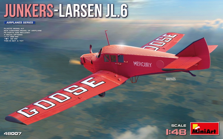[ܼ] BE48007 [Miniart] BE48007 1/48 Junkers-Larsen JL.6