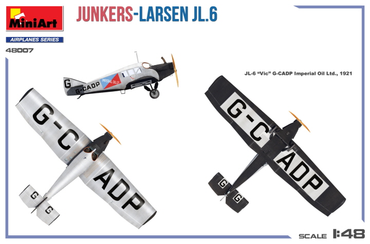 [ܼ] BE48007 [Miniart] BE48007 1/48 Junkers-Larsen JL.6