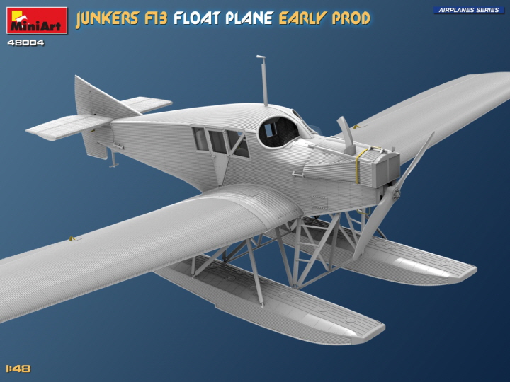 [ܼ] BE48004 [Miniart] BE48004 1/48 Junkers F13 Float Plane. Early Prod