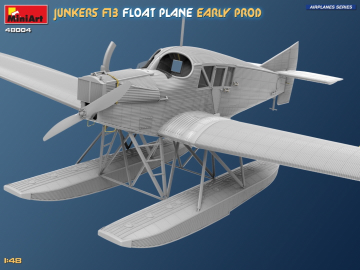 [ܼ] BE48004 [Miniart] BE48004 1/48 Junkers F13 Float Plane. Early Prod