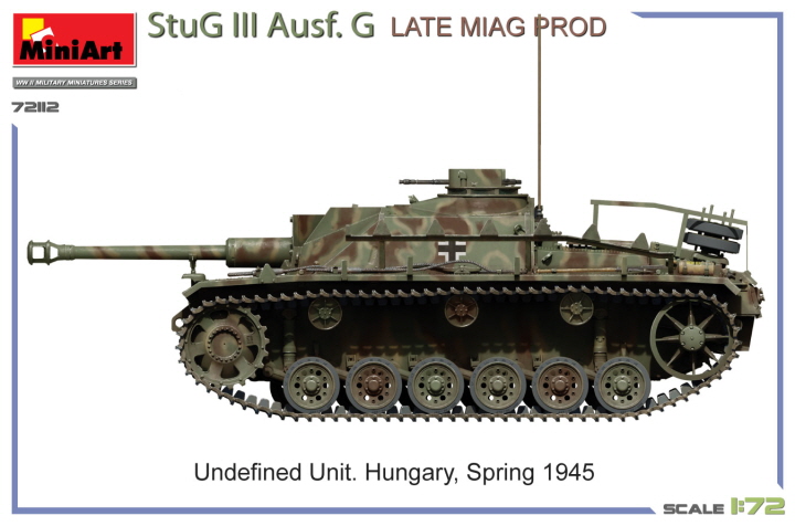[ܼ] BE72112 [Miniart] BE72112 1/72 StuG III Ausf. G Late Miag Prod