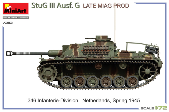 [ܼ] BE72112 [Miniart] BE72112 1/72 StuG III Ausf. G Late Miag Prod
