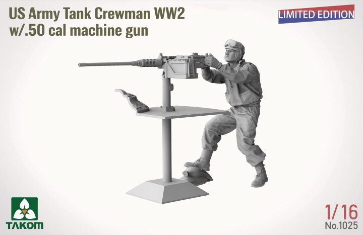[ܼ] BT1025 [Takom] BT1025 1/16 WW2 US Army Tank Crewman w/.50 cal machine gun (Limited edition)