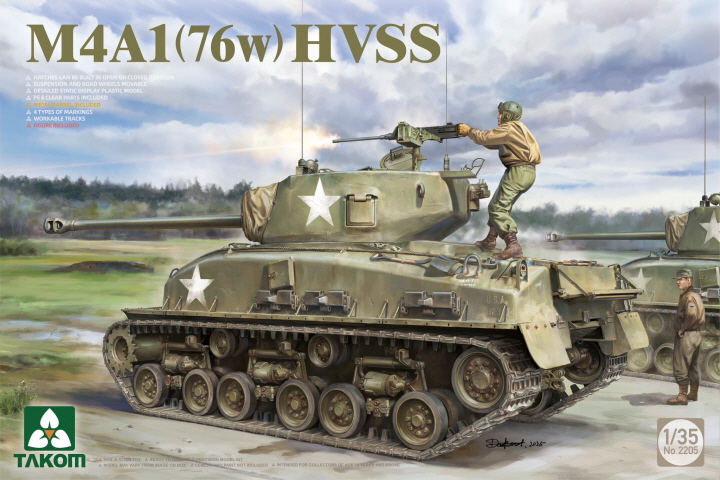 [ܼ] BT2205 [Takom] BT2205 1/35 M4A1(76w) HVSS