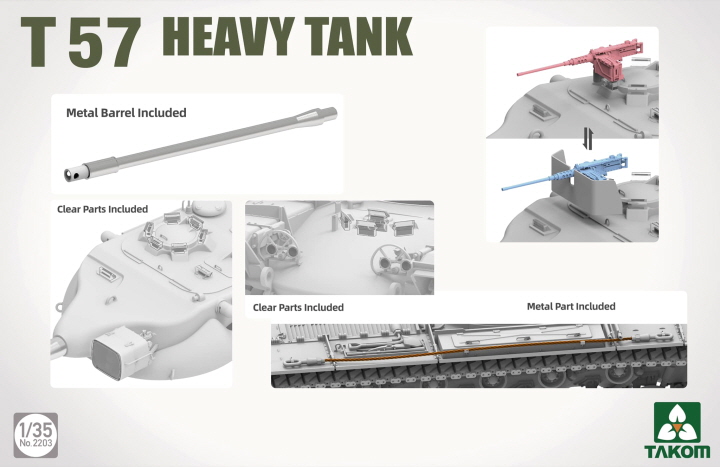 [ܼ] BT2203 [Takom] BT2203 1/35 T 57 HEAVY TANK