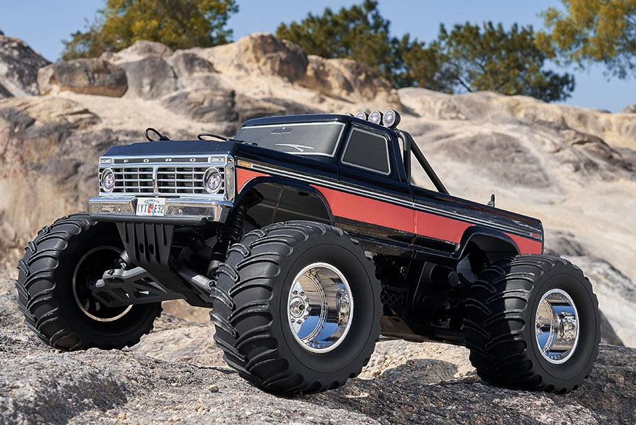 [ܼ] FMS11023RSBK [ROC HOBBY] FMS 1:10 Ford F100 Monster Truck RTR 2WD RS , Black - ͸,  