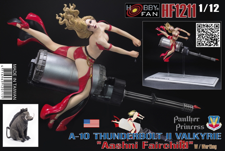 [ܼ] BFHF1211 [AFV CLUB] BFHF1211 1/12 A-10 Thunderbolt II Valkyrie Aashni Fairchild w/Warthog