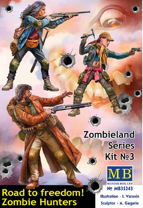 [ܼ] CM35243 [MasterBox] CM35243 1/35 Zombieland series Kit No. 3 Road to freedom. Zombie Hunters.