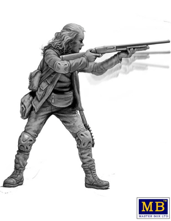 [ܼ] CM35243 [MasterBox] CM35243 1/35 Zombieland series Kit No. 3 Road to freedom. Zombie Hunters.