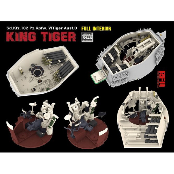[���ܼ�] CRM5146 [RFM] CRM5146 1/35 Sd.Kfz.182 Pz.Kpfw. VI Ausf.B King Tiger with full interior