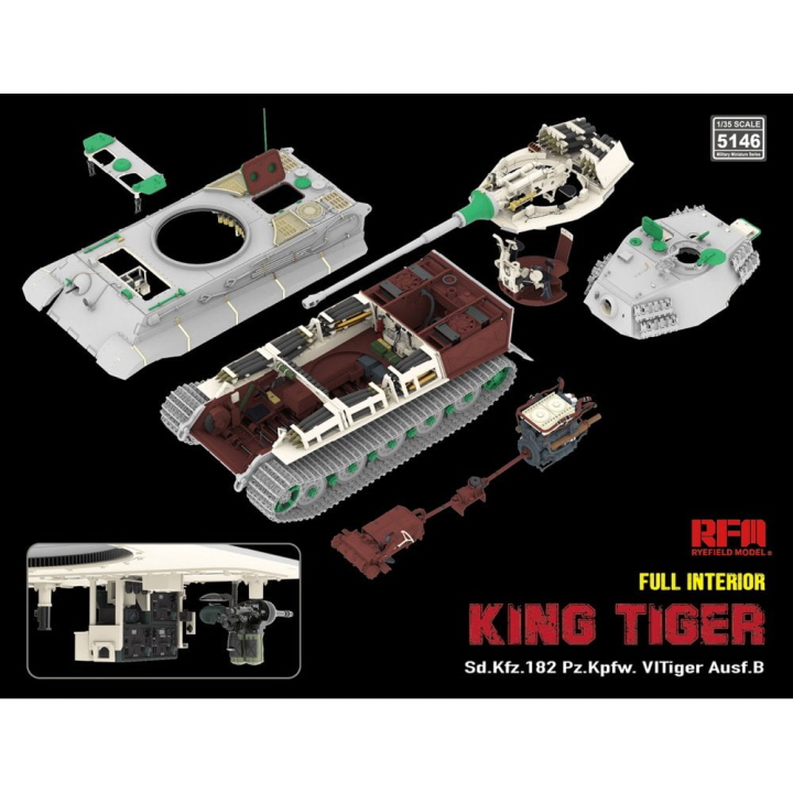 [���ܼ�] CRM5146 [RFM] CRM5146 1/35 Sd.Kfz.182 Pz.Kpfw. VI Ausf.B King Tiger with full interior