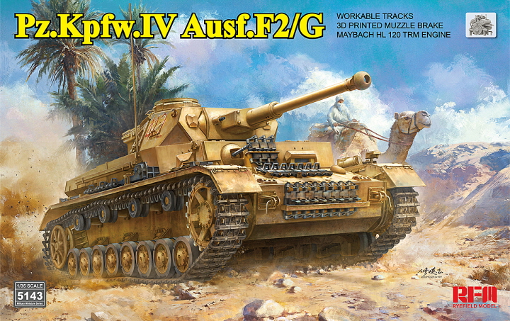 [���ܼ�] CRM5143 [RFM] CRM5143 1/35 Pz.Kpfw.IV Ausf.F2/G w/Engine & workable tracks
