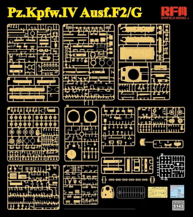 [���ܼ�] CRM5143 [RFM] CRM5143 1/35 Pz.Kpfw.IV Ausf.F2/G w/Engine & workable tracks