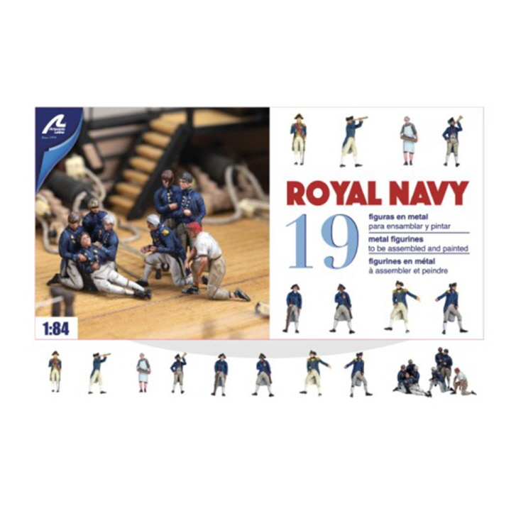 [ܼ] BA22900F1 [Artesania-Latina] BA22900F1 1/84 Metal Figures for Ships British Royal Navy - Set of 19