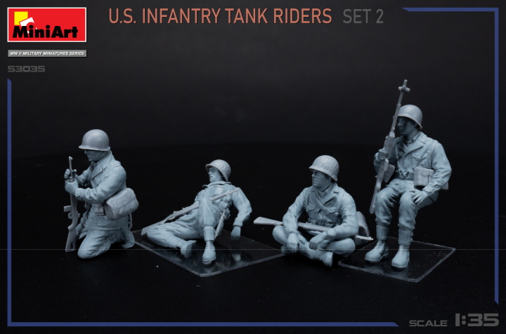 [ܼ] BE53035 [Miniart] BE53035 1/35 U.S.Infantry Tank Riders. Set2