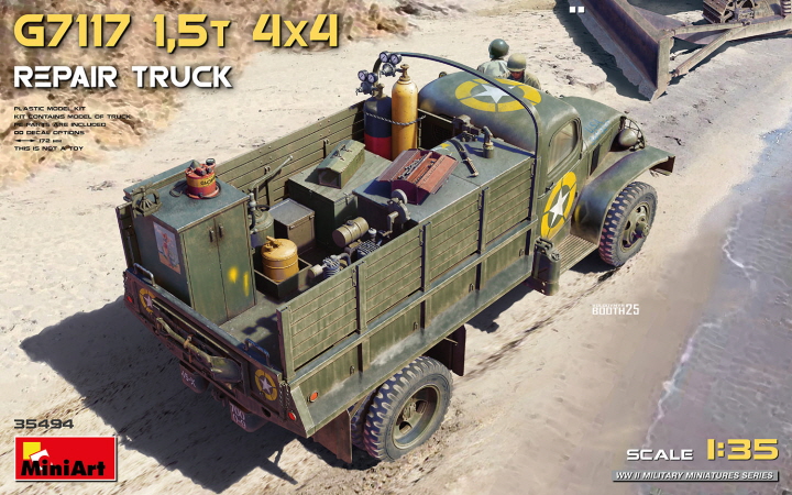 [ܼ] BE35494 [Miniart] BE35494 1/35 G7117 1.5t 4x4 Repair Truck