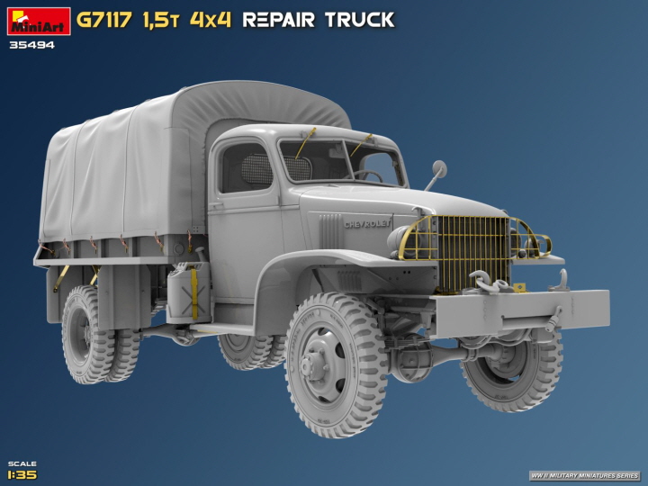 [ܼ] BE35494 [Miniart] BE35494 1/35 G7117 1.5t 4x4 Repair Truck