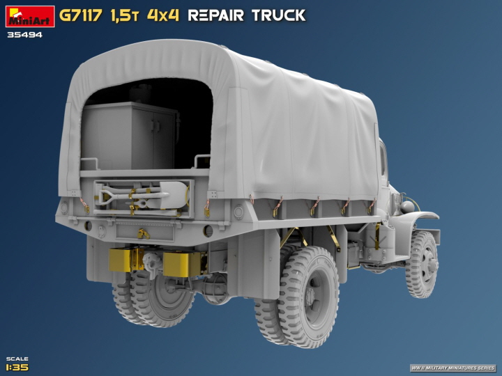 [ܼ] BE35494 [Miniart] BE35494 1/35 G7117 1.5t 4x4 Repair Truck