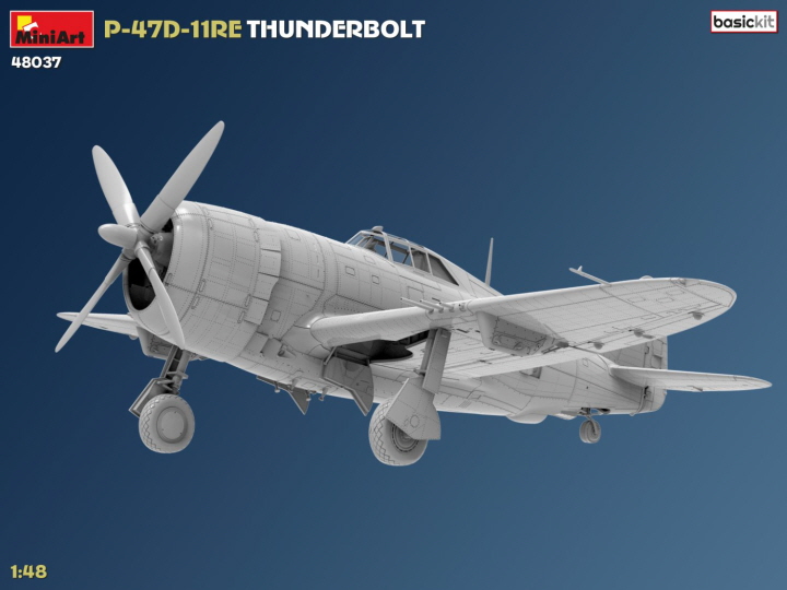 [ܼ] BE48037 [Miniart] BE48037 1/48 P-47D-11RE Thunderbolt - Basic Kit
