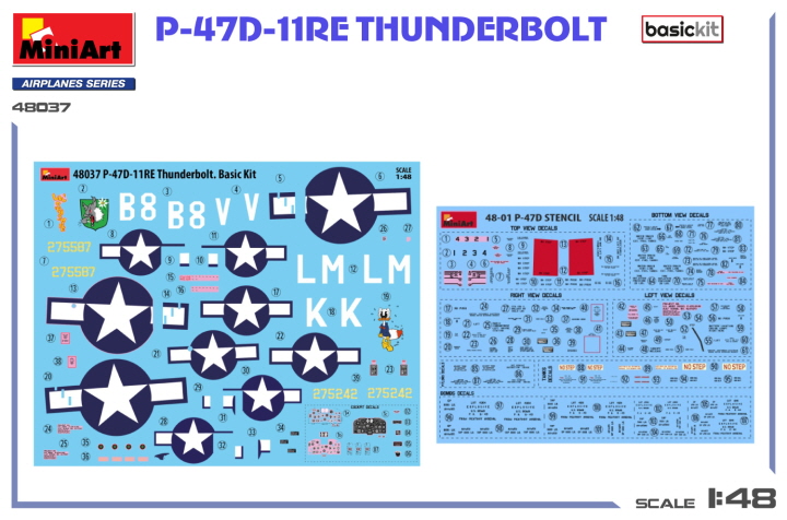 [ܼ] BE48037 [Miniart] BE48037 1/48 P-47D-11RE Thunderbolt - Basic Kit