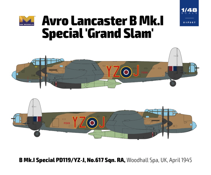 [ܼ] BKF007 [HK Model] BKF007 1/48 Avro Lancaster B Mk.I Special Grand Slam