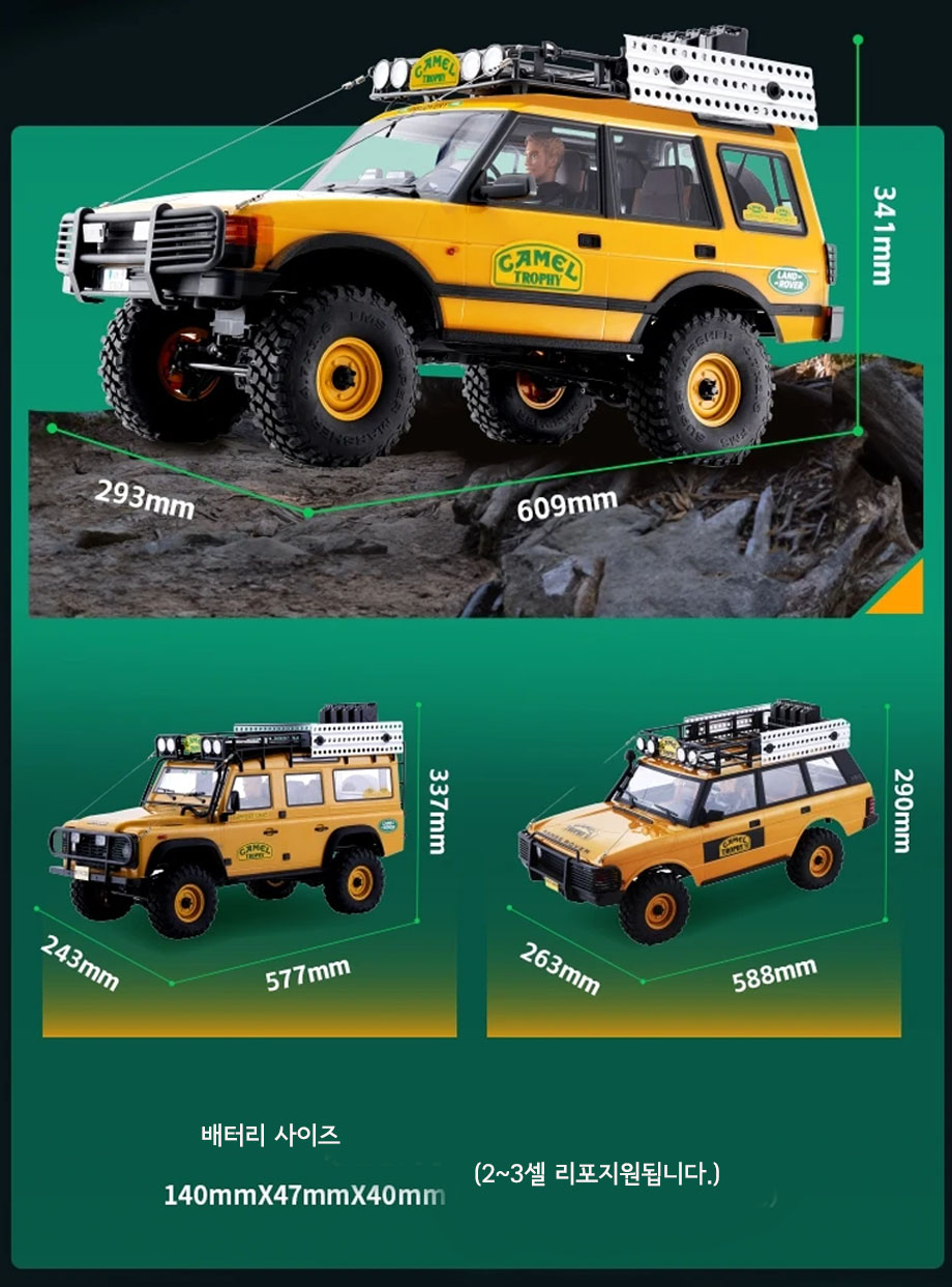 [���ܼ�] FMS11045RSYL-SP [ROC HOBBY] FMS 1:10 Land Rover Defender RS Yellow[����ι� ����� RS] - ���͸�, ������ ������