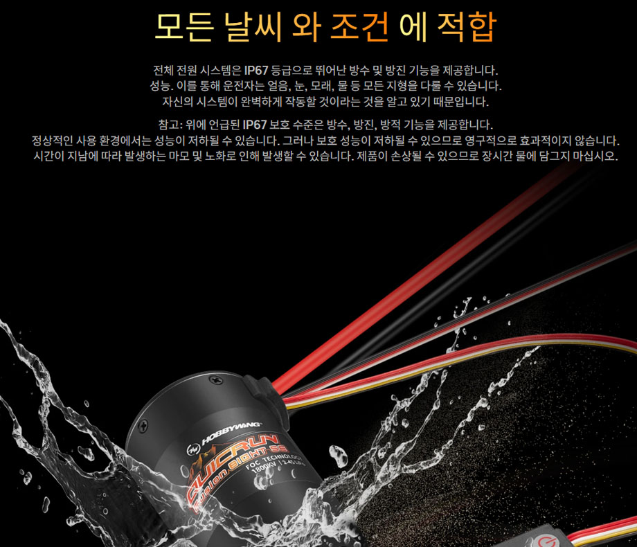 [ܼ] 30109100 [HOBBYWING] (ֽ) QuicRun Fusion 8IGHT SE (2in1 FOC system)  ӱ  ޺ (2~4S , 1/8  Ŭ)