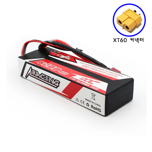 [ܼ] HC6201002XT60 [CNHL] [HC6201002XT60] Racing 6200mAh 7.4V 2S 100C LIPO Battery 輱