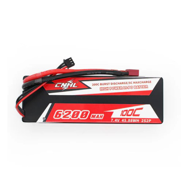[ܼ] HC6201002XT60 [CNHL] [HC6201002XT60] Racing 6200mAh 7.4V 2S 100C LIPO Battery 輱