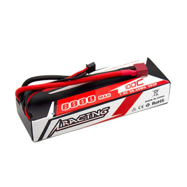 [ܼ] HC8001002XT60 [CNHL] [HC8001002XT60] Racing 8000mAh 7.4V 2S 100C LIPO Battery
