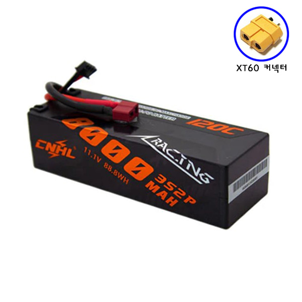 [ܼ] HC8001203XT60 [CNHL] [HC8001203XT60] Racing 8000mAh 11.1V 3S 120C LIPO Battery (3 ͸/XT60 Ŀ)