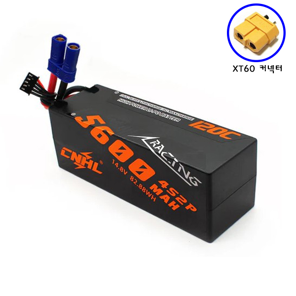 [ܼ] HC5601204XT60 [CNHL] [HC5601204XT60] Racing 5600mAh 14.8V 4S 120C LIPO Battery 