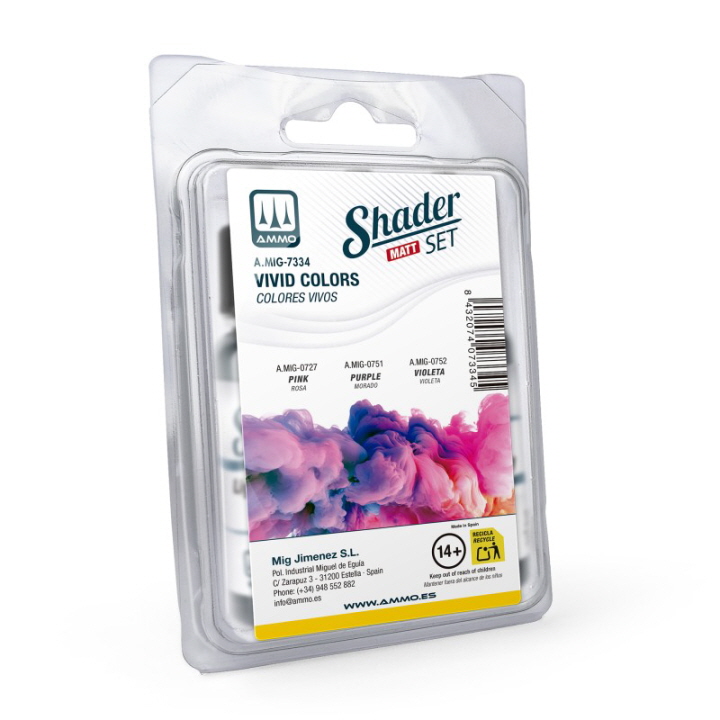 [ܼ] CG7334 [MIG AMMO] CG7334 Matt SHADER Set Vivid Colors