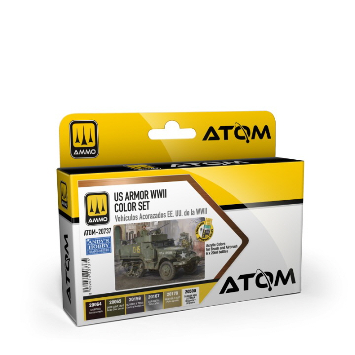[ܼ] CG20737 [MIG AMMO] CG20737 ATOM US Armor WWII Colour Set